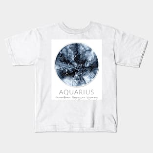 Aquarius Zodiac Moon Constellation Kids T-Shirt